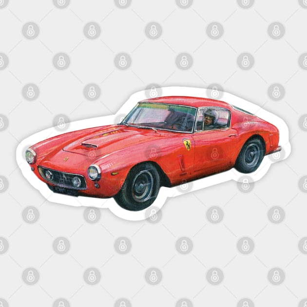 Ferrari 250 GT Berlinetta Sticker by WonderWebb